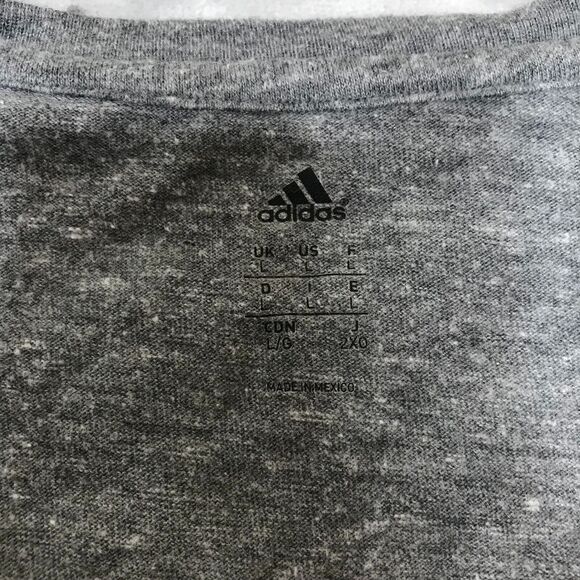 Arizona State Sun Devils Shirt Womens Large Adidas Heather Gray V Neck - Picture 4 of 10